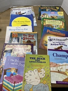 Lot Of 14 Childrens Books Classroom Homeschool Read Alouds PB - Bild 1 von 4