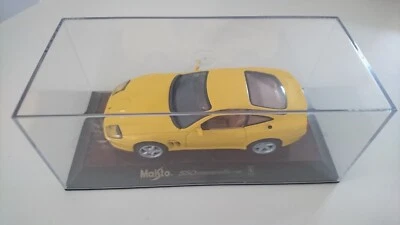 voiture miniature 1/43 FERRARI 550 GT Maranello jaune Maisto  - Photo 1/4