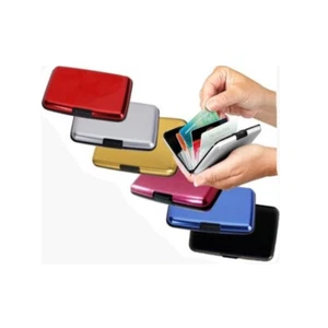ALUMINIO TARJETERO DE CRÉDITO CARTERA ESTUCHE METAL PROTECTOR DE TARJETA DE VISITA  - Imagen 1 de 9