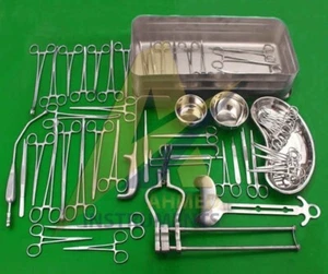 Juego de 50 piezas de instrumentos quirúrgicos de ginecología OB para cesárea de sección C - Imagen 1 de 3