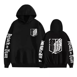 Attack on Titan Sweatshirts Pullover Jacket Hoodie Anime School Cosplay Costume - Picture 1 of 11