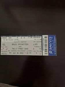 bruce springsteen Used Ticket 8/30/2002 Savis Center St. Louis ,Mo. - Picture 1 of 2