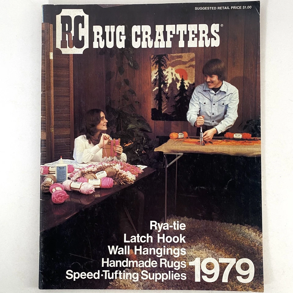 RC Rug Crafters  Vintage 1979 California Retro 70’s Art Pattern Design Booklet - Image 1 of 4