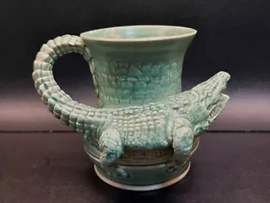 Vintage Rare HELLFIRE Pottery Australia Crocodile Mug Cup - Picture 1 of 5