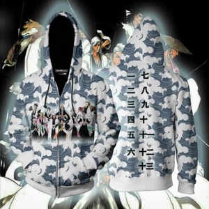Bleach Ichigo Anime Kapuzen Sweatshirt Sweatjacke Hoodie Jacke Jacket Coat - Picture 1 of 4