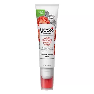 Yes To Tomatoes Clear Skin Detoxifying & Hydrating White Charcoal PeelOff Mask - Picture 1 of 4