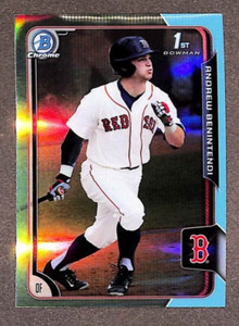 2015 Bowman Draft Chrome Sky Blue Refractor Andrew Benintendi #182