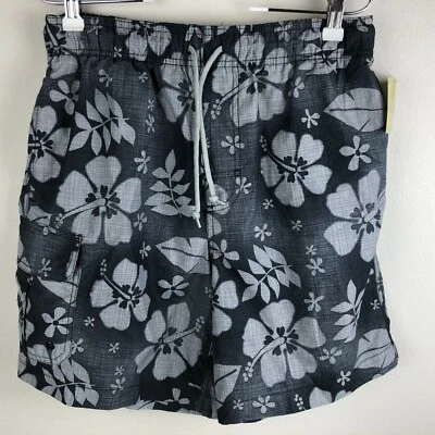 Islander Nuevo con Etiquetas Traje de Baño Para Hombre Bañador Pantalones Cortos Talla S Gris Isla Forrado Floral Foto 1 de 4
