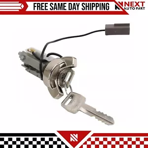 New Ignition Lock Cylinder Chrome Bezel With Key For Capri Lynx Bronco II Escort - Picture 1 of 5
