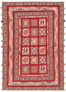 Nimbaft Tissé à la Main Tapis de Perse 159x108 cm-Nomadic, Orient, Tapis, ,Rouge - Imagen 1 de 14