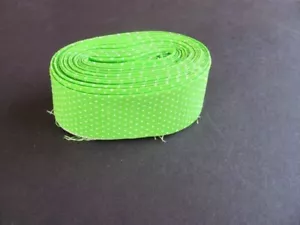 Quilt Binding 10 yards Pin Dot Lime Die Cut Handmade Quilting cotton #728-1023 - Picture 1 of 1