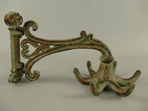 Wandgarderobe Wandhaken Jugendstil Gusseisen 6 Haken Garderobe Patiniert Ampel - Bild 1 von 4