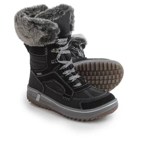 Bota de nieve de invierno Santa Canada Marta negra para mujer talla 7 - Imagen 1 de 1
