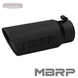 MBRP 12" PUNTA DE ESCAPE DIESEL NEGRA 4" ENTRADA 5" SALIDA ANGULADA EXTREMO LAMINADO 12" LARGO - Imagen 1 de 4