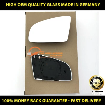 Se adapta a Audi A3 8P 2004->2007 lado izquierdo, ala puerta espejo de vidrio con base térmica Foto 1 de 4