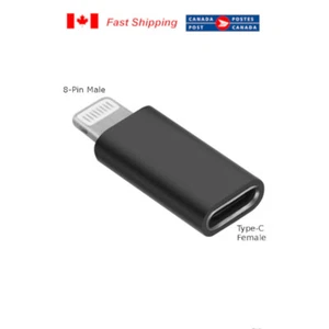 NEUF USB-C Type C femelle à 8 broches adaptateur chargeur mâle pour téléphone portable - Photo 1 sur 5