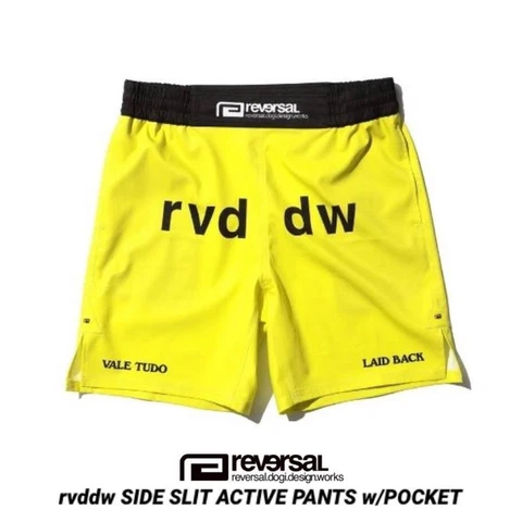 REVERSAL Reversal      RVDDW Active Shorts   Yellow L   Training Pants Martial Cover