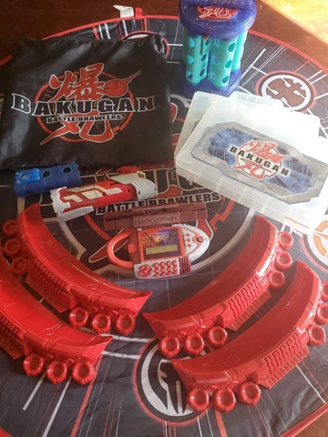 Bakugan Playmat, Wrist Calculater,  Storage Containers, And More-Battle Brawlers Cover