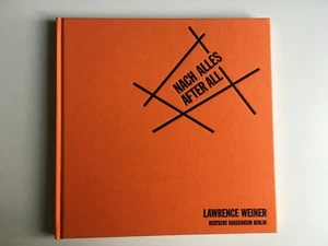 Lawrence Weiner Nach Alles After All Katalog Künstlerbuch Konzeptkunst - Bild 1 von 8