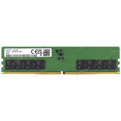 Samsung 32GB 2Rx8 PC5-4800 DIMM DDR5-38400 288-Pin Non-ECC Desktop Memory RAM 1x - Image 1 of 4