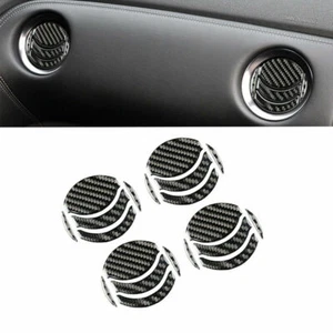 Carbon Fiber Door Air Vent Outlet Trim Cover Fit for Nissan GT-R R35 2008-20 - Picture 1 of 8