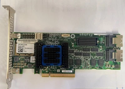 Adaptec ASR-6805 SAS 512MB Cache 8-Lane PCIe RAID Controller Card With Cable - Image 1 of 4