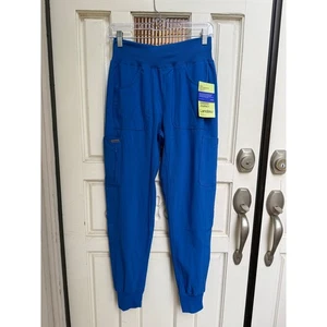 Landau Uniforms Royal Blue Jogger Scrub Pants Onward Journey Neu Gr. XS - Bild 1 von 6