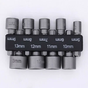Presa metrica esagonale per punte 1 set da 9 pezzi 1/4 di pollice 5 mm-13 mm acc - Foto 1 di 7