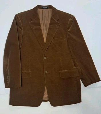 Blazer Abrigo Deportivo Loro Piana Nordstrom Tejido en Italia Marrón Pana 44  Foto 1 de 4