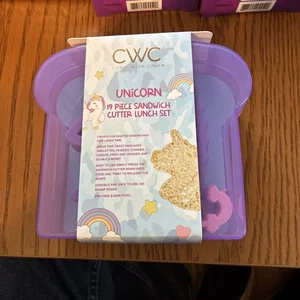 CWC Einhorn 19 Stück Sandwich Schneider Mittagessen Set BRANDNEU!! - Bild 1 von 6