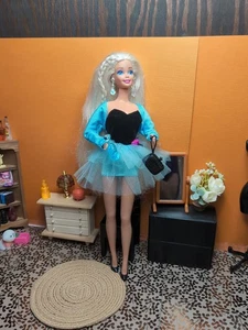 Vintage Barbie Clone Outfit: Dinner Date Dress & Jacket, Stilettos, Purse ++ - Picture 1 of 18
