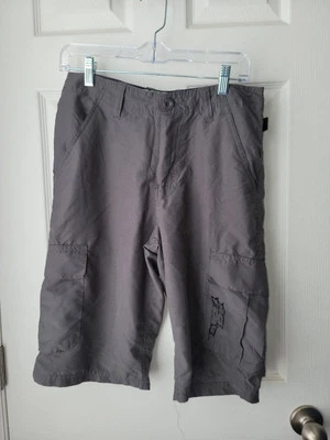 Pantalones Cortos Carga No Fear Para Hombre Talla 28 Negros Ligeros Ripstop Skateboard Y2K De Colección Foto 1 de 4