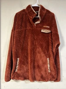 Simply Southern weicher T-Snap Pullover Sweatshirt Orange Spice Gr. XXLarge - Bild 1 von 6