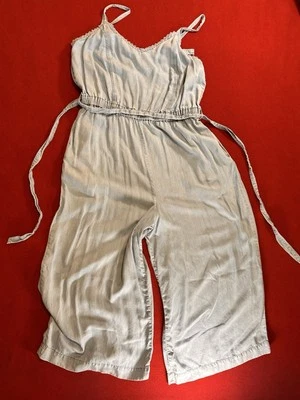 Women's Jumper Size XL Light Blue Lightweight Denim Wide Legged Cropped Length - Image 1 of 4