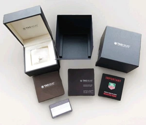 TAG Heuer 2009 Aquaracer CAP2112 2 tone Link + Empty  Watch Case Box Book Cards - Picture 1 of 24
