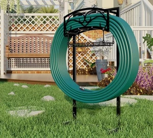 Garden Hose Holder,Freestanding Water Hose Holder,In ground Hose Rack Organiz... - Picture 1 of 8