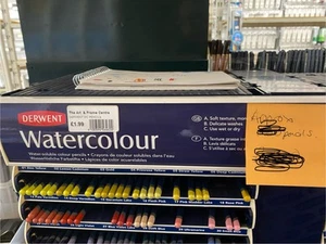 Derwent Watercolour Pencils 250 Colour job lot shelving unit - Picture 1 of 2