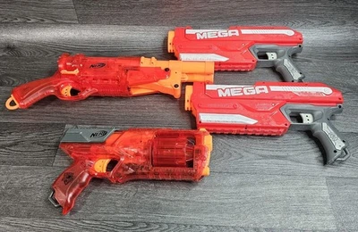 Nerf Barrel Break IX-2 Sonic Fire Red & Strongarm & 2x Mega Magnus - Imagen 1 de 4