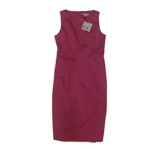 ZAC Zac Posen Magnolia Princess Seam Shift Dress Zip Slit Pink Size 8 NWT - Picture 1 of 9