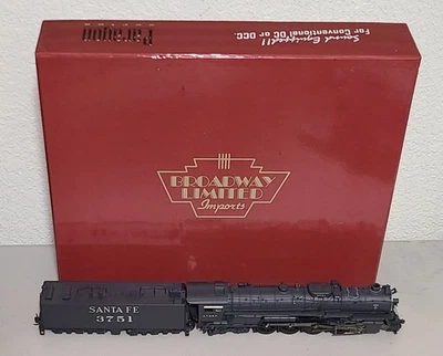 HO Scale Broadway Limited 045 Santa Fe 4-8-4 Northern Steam #3751 DCC and Sound - Image 1 of 4
