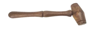 Mazza in legno primitivo vintage lunga 11,5"/legno duro bello - Foto 1 di 3
