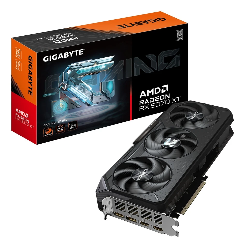 GIGABYTE Radeon RX 9070 XT GAMING OC 16G Scheda Grafica - 16 GB GDDR6, 256 bit,  - Immagine 1 di 1