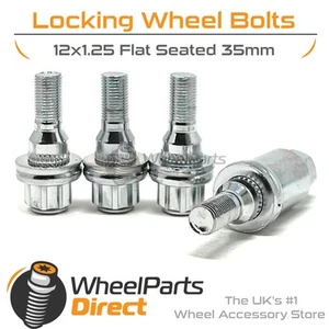Chrome GEN2 12x1.25 Lock Bolts for Vauxhall Crossland X 17-22 on Original Wheels - Picture 1 of 4