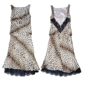 Tadashi Alanna's Cheetah Print Silk Lace Cocktail Dress NWT Size 8 - Picture 1 of 8