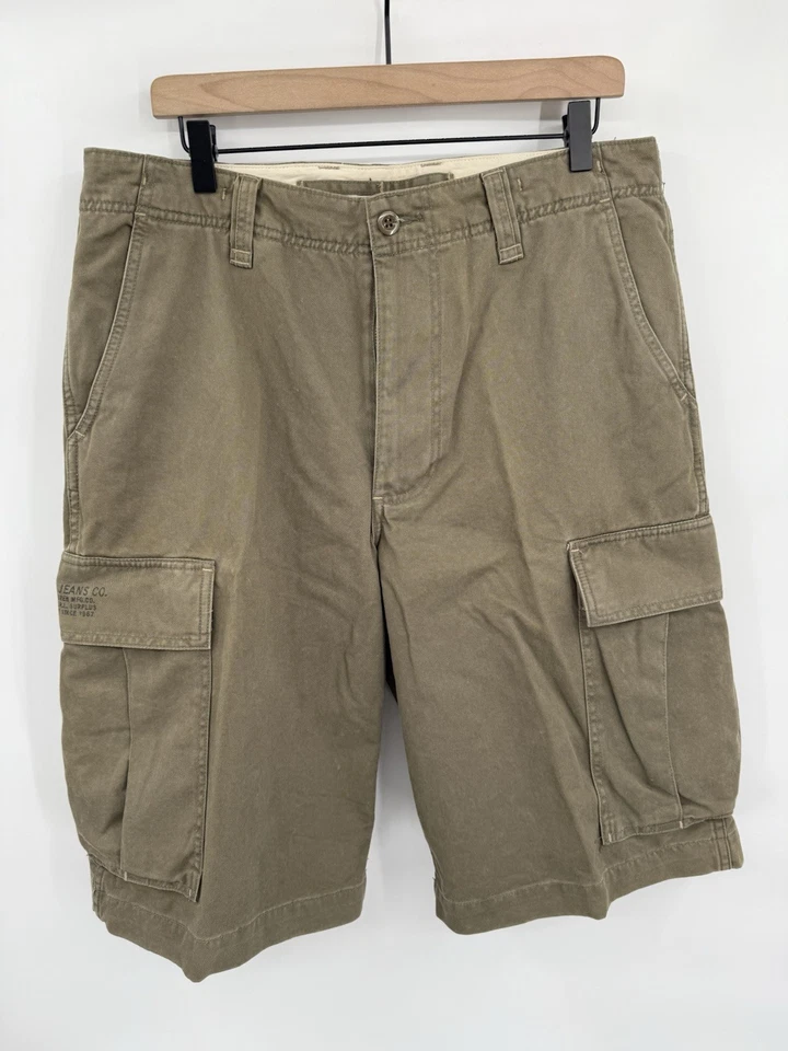 Pantalones Cortos Polo Jeans Co Ralph Lauren Verde Utilitario Carga Militar Excedente Talla 34 Foto 1 de 4