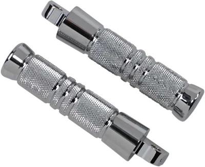 Accutronix 铬制脚钉 - Knurled - 公头底座 - 5-1/4 英寸。 - RP111-KGC — 第 1/3 张图片