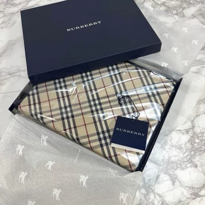 Burberry A5 Notebook Cover Schedule Logo Nova Check Beige RARE UNUSED W/BOX - Image 1 of 4