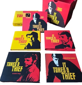 It Takes a Thief: The Complete Series (DVD, 2011, 18-Disc Box Set) VG + Senitype - Foto 1 di 18