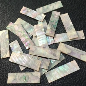 10Pcs Natural White Mother of Pearl Big Shell Slices for Musical Inlay & Crafts - Photo 1 sur 8