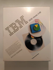 IBM DOS 4.0 Big Box *New & Factory Sealed* *Rare & Vintage* (1988) (NL) - Afbeelding 1 van 2